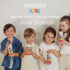 Apa naturala cocos cu suc de Mango, 320ml, Hiwater - Img 4