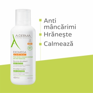 Balsam emolient Exomega Control, 400 ml, A-Derma - Img 3