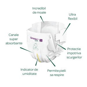 Bambo Nature scutece nr 5 (12-18kg) x 22 buc - Img 4