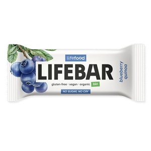 Baton cu afine si quinoa Bio, 40g, Lifebar
