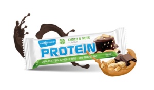Baton proteic cu ciocolata si alune 60g (Max Sport) - Img 2