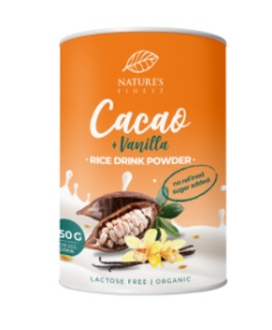 Bautura instant de orez eco cu cacao si vanilie 250g (Nature's Finest)