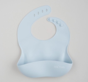 Baveta silicon light blue, Little Prints