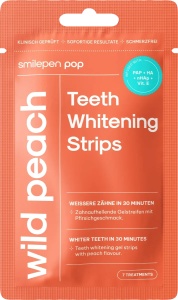 Benzi pentru albirea dintilor Wild Peach, 14 benzi, Smilepen pop