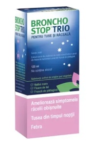 Bronchostop Trio pentru tuse si raceala solutie orala, 120ml, Kwizda Pharma