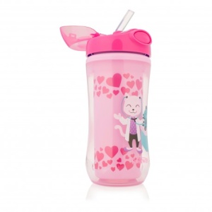 Canita izolanta cu pai, 300 ml, TC01003, Dr Browns