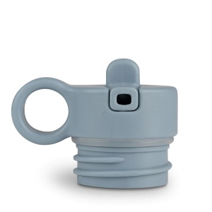 Capac rezerva pentru sticla termos Dusty Blue cu 2 paie, Citron - Img 2