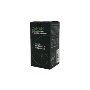 Capsule cu ulei de canepa - rezerve, 90 capsule, Canah