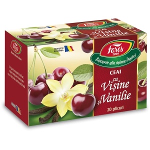 Ceai cu visine si vanilie, 20 plicuri, Fares - Img 2