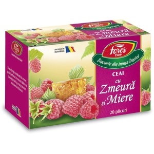 Ceai cu zmeura si miere, 20 plicuri, Fares - Img 2