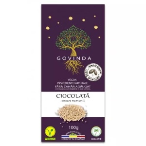 Ciocolată cu susan rumenit, 100g, Govinda - Img 2