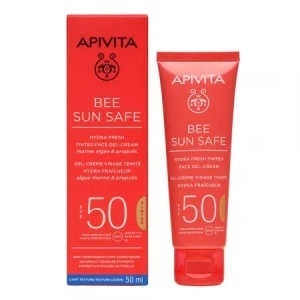 Crema-gel colorata cu protectie solara SPF50 Bee Sun Safe, 50ml, Apivita