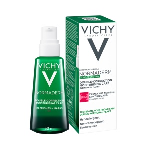 Crema hidratanta cu acid salicilic pentru ten gras cu tendinta acneica Phytosolution Normaderm, 50ml, Vichy - Img 2