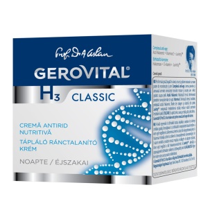Crema nutritiva antirid de noapte H3 Classic, 50ml, 2850, Gerovital