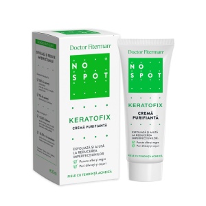 Crema purifianta pentru ten gras No Spot Keratofix, 25ml, Fiterman