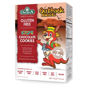 Fursecuri ciocolata in forma de animale, 175g, Orgran