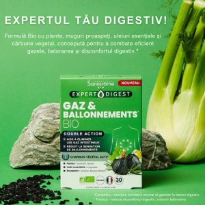 Gaz & Balonare BIO , 30 capsule, Santarome - Img 2