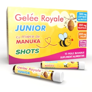 Gelee Royale Junior Shots, 10 fiole buvabile, Justin Pharma