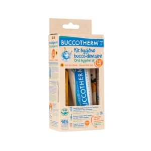 Kit de igiena orala pentru copii, 7-12 ani, (pasta de dinti, periuta si saculet bumbac), Buccotherm