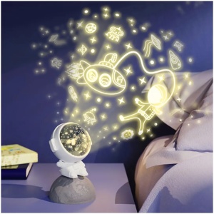 Lampa de veghe Astronaut 3 in 1 cu proiectii, EasyCare - Img 3
