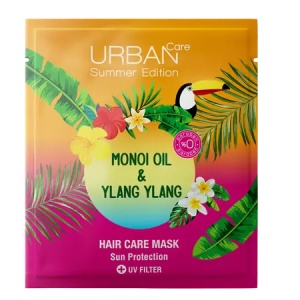 Masca de par cu ulei de Manoi si Ylang Ylang Summer Edition cu filtru UV, 50ml, Urban Care