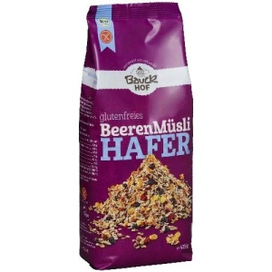 Musli de ovaz cu fructe de padure eco fara gluten, 425g, Bauck Hof