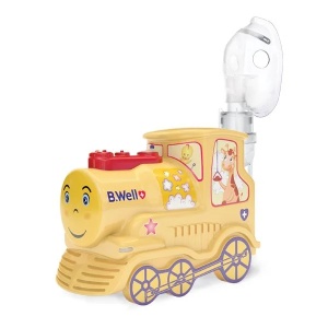 Nebulizator cu compresor formă Trenulet pentru infanți, copii și adulți Basic PRO-115, 1 bucată, B.Well - Img 2