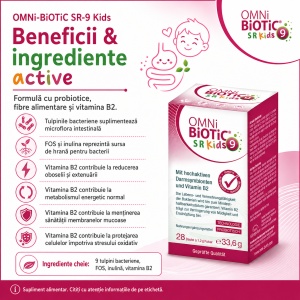 OmniBiotic SR-9 Kids, 28 Plicuri, Allergosan - Img 5
