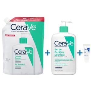 Pachet Gel spumant de curatare, 473ml + Rezerva Gel spumant de curatare, 473ml, CeraVe - Img 2
