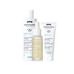 Pachet Ser Hidratant Sensylia, 30ml + Crema Hidratanta Sensylia, 40ml + Gel demachiant Sensylia, 250ml, Isis Pharma - Img 2