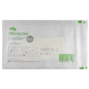 Pansament Exufiber Ag+ 20 x 30cm, 1 bucata, Molnlycke