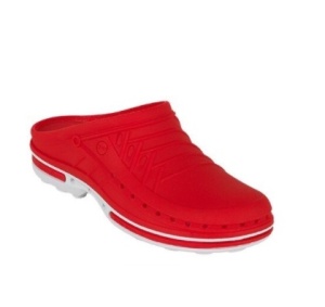 Papuci medicali autoclavabili Wock CLOG 17, marimea 39/40, rosu/alb, talpic polimeric - Img 2