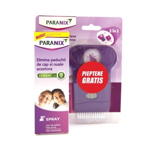Paranix spray, 100ml + Pieptene gratis