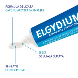Pasta de dinti antiplaca, 75ml, Elgydium - Img 2