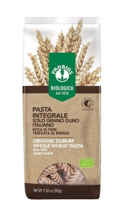Paste Fusilli bio din grau integral, 500g, Probios