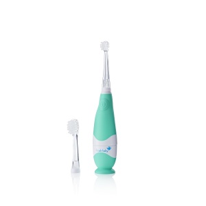 Periuta de dinti electrica BabySonic verde, 0-3 ani, Brush-Baby - Img 2