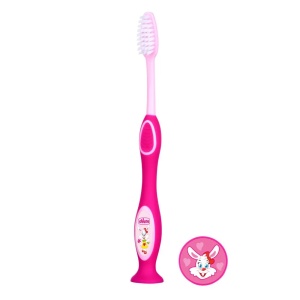 Periuta de dinti pentru copii, 3-6 ani, roz, 0907910, Chicco
