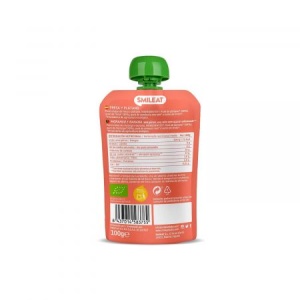 Piure din banane si capsuni +6l Bio, 100g, Smileat - Img 2