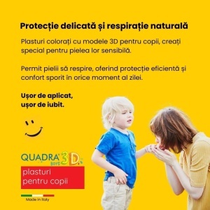 Plasturi pentru copii Quadra 3D Boys Master-Aid, 20 bucati, Pietrasanta Pharma - Img 2