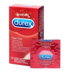 Prezervative Feel Thin, 12 bucati, Durex
