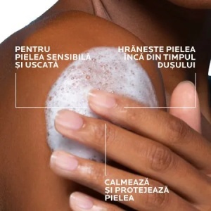 Rezerva Gel de dus calmant Lipikar pentru piele sensibila, 400ml, La Roche-Posay - Img 4