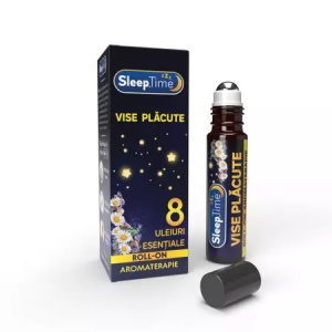 Roll-on aromaterapie SleepTime Vise placute, 10ml, Justin Pharma