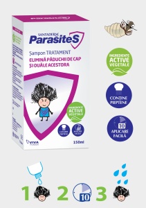 SANTADERM Parasites Sampon antipaduchi x 150ml - Img 2