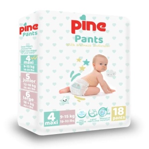 Scutece chilot pentru bebelusi, Pine Pants, maxi 9-15kg, 18buc