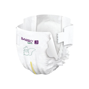 Scutece nr 3, 4-8 kg, 28 bucati, Bambo Nature - Img 3