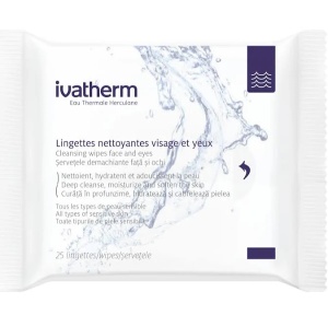 Servetele demachiante pentru fata si ochi, 25 bucati, Ivatherm