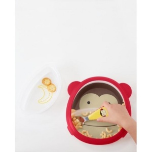 Set farfurie si bol Zoo Smart Maimuta, 252227, Skip Hop - Img 2