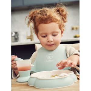Set pentru hranire Powder Green - 5 piese 4l+, 70061A, Baby Bjorn - Img 2