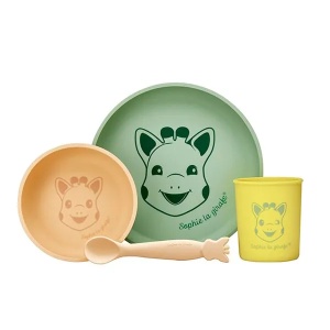 Set pentru masa din silicon Girafa Sophie, 010001, Vulli