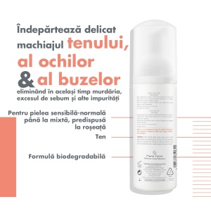 Spuma demachianta pentru fata si ochi Essentials, 150ml, Avene - Img 2